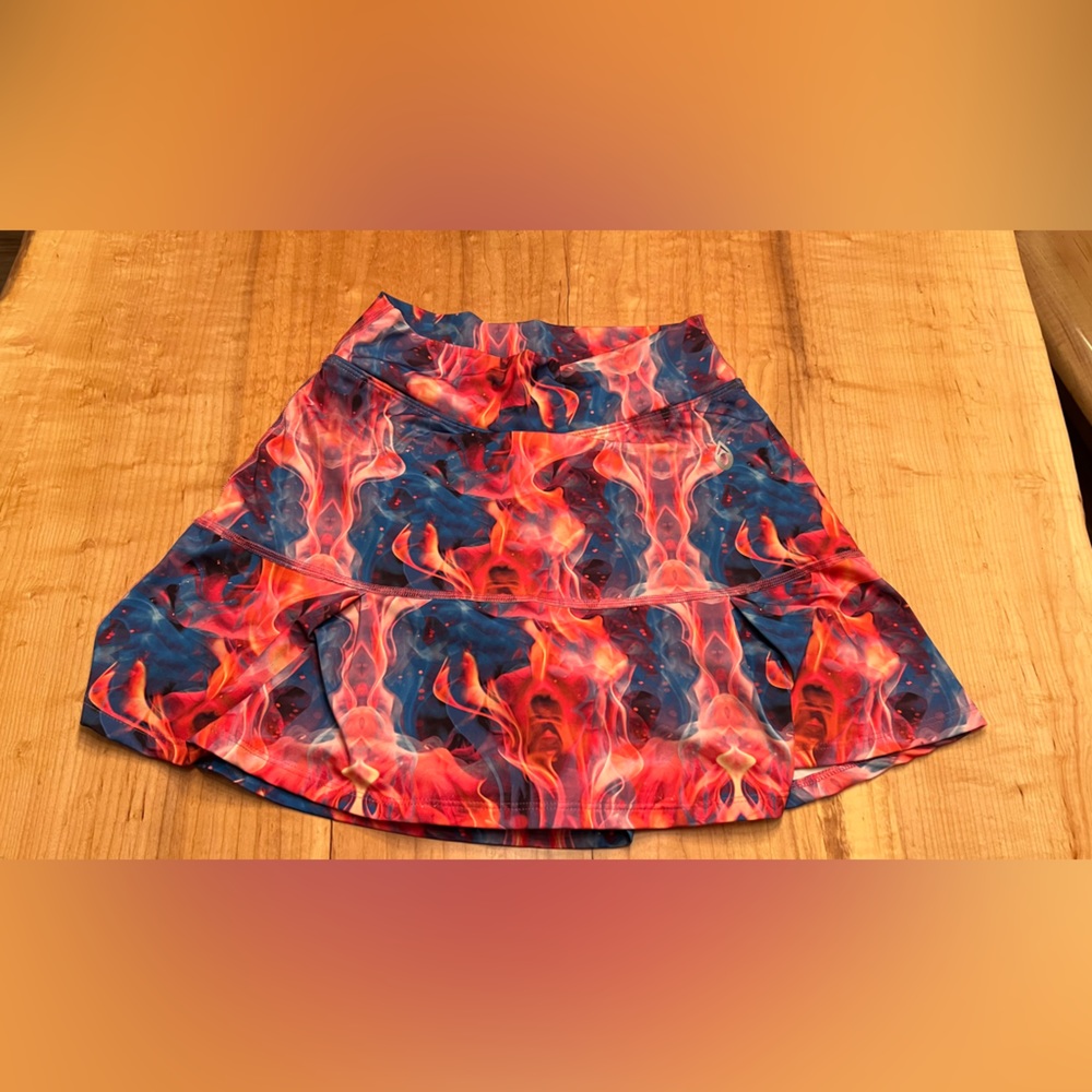 Dona Jo JoJo tiger flame skirt skort size 1